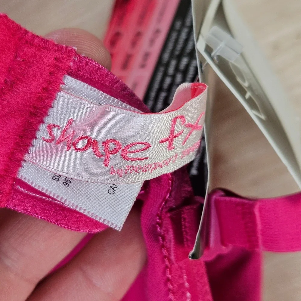 Shape FX by‎ Newport News Pink Full Coverage Bra Size 36C Adjustable Straps NEW